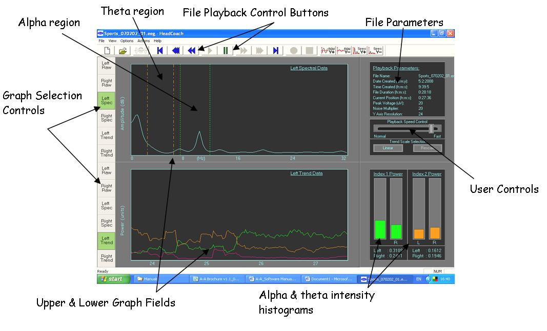 Alpha-Active EEG screen display